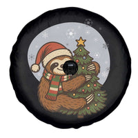 Funny Xmas Spare Tire Cover Slothin Around The Christmas Tree - Wonder Print Shop