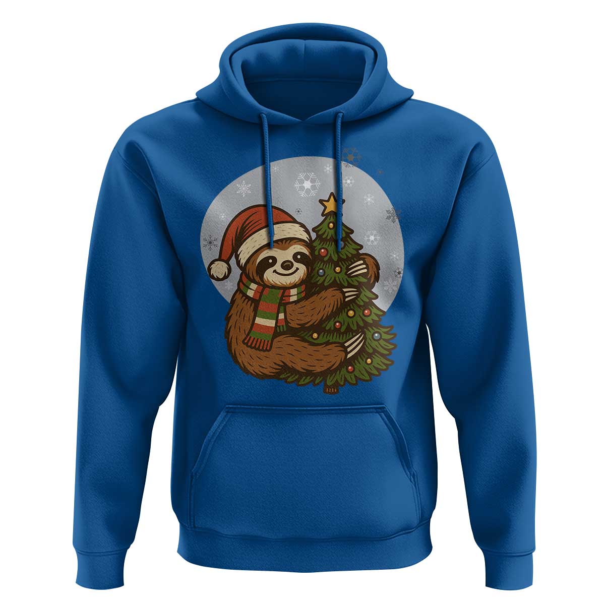 Funny Xmas Hoodie Slothin Around The Christmas Tree - Wonder Print Shop
