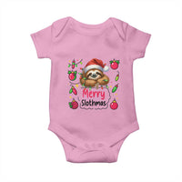 Funny Christmas Sloth Baby Onesie Merry Slothmas - Wonder Print Shop
