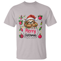 Funny Christmas Sloth T Shirt Merry Slothmas - Wonder Print Shop