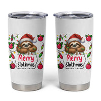 Funny Christmas Sloth Tumbler Cup Merry Slothmas