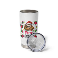 Funny Christmas Sloth Tumbler Cup Merry Slothmas