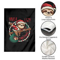 Have A Lazy Christmas Garden Flag Cute Xmas Sloth - Wonder Print Shop