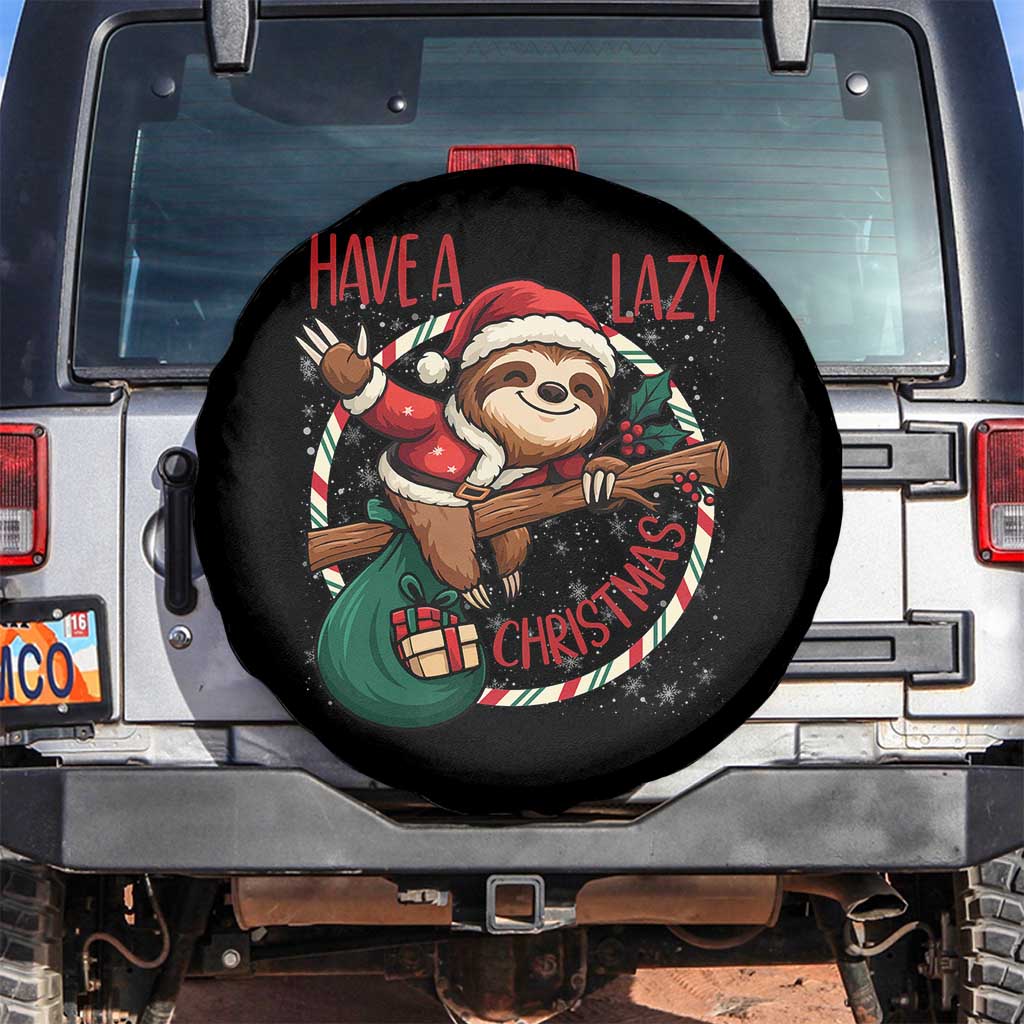 Have A Lazy Christmas Spare Tire Cover Cute Xmas Sloth - Wonder Print Shop