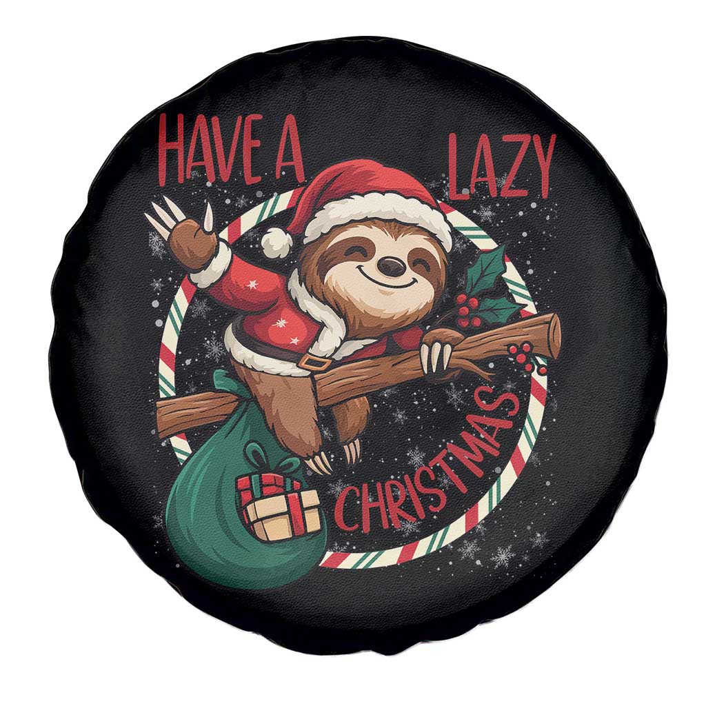 Have A Lazy Christmas Spare Tire Cover Cute Xmas Sloth - Wonder Print Shop