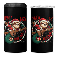 Have A Lazy Christmas 4 in 1 Can Cooler Tumbler Cute Xmas Sloth