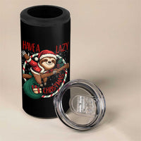 Have A Lazy Christmas 4 in 1 Can Cooler Tumbler Cute Xmas Sloth