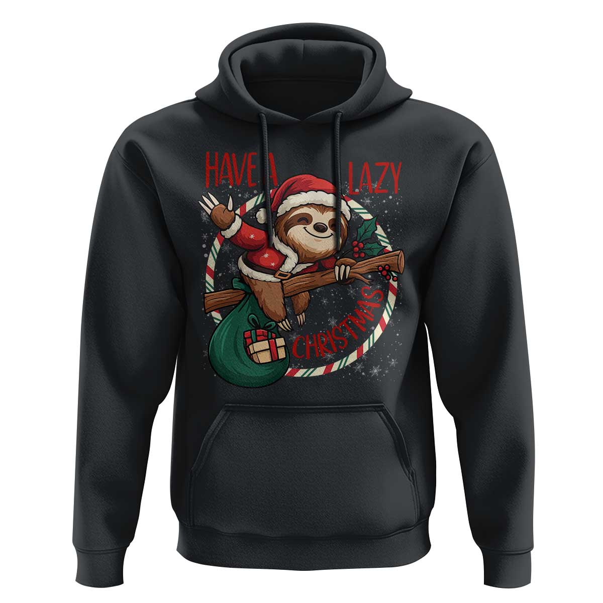 Have A Lazy Christmas Hoodie Cute Xmas Sloth - Wonder Print Shop