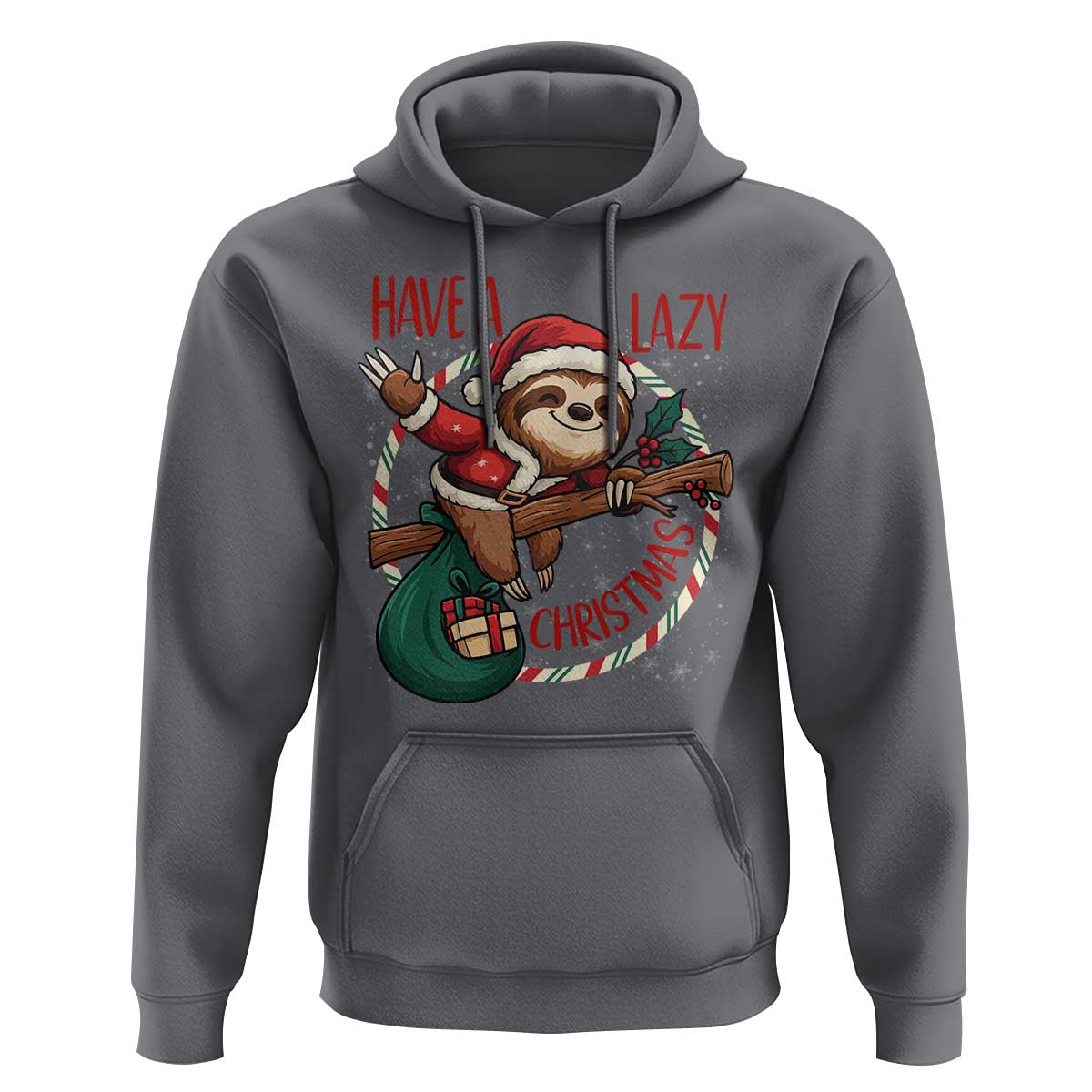 Have A Lazy Christmas Hoodie Cute Xmas Sloth - Wonder Print Shop