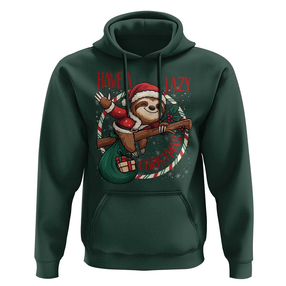 Have A Lazy Christmas Hoodie Cute Xmas Sloth - Wonder Print Shop