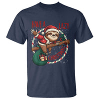 Have A Lazy Christmas T Shirt Cute Xmas Sloth - Wonder Print Shop