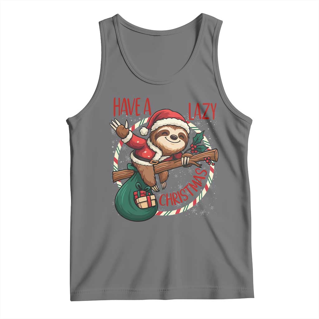 Have A Lazy Christmas Tank Top Cute Xmas Sloth - Wonder Print Shop