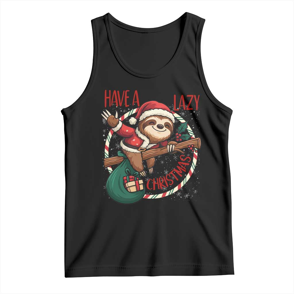 Have A Lazy Christmas Tank Top Cute Xmas Sloth - Wonder Print Shop