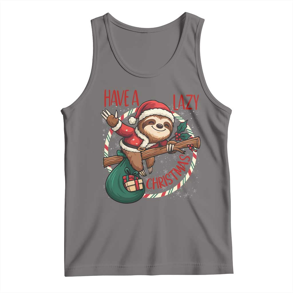 Have A Lazy Christmas Tank Top Cute Xmas Sloth - Wonder Print Shop