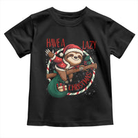 Have A Lazy Christmas Toddler T Shirt Cute Xmas Sloth - Wonder Print Shop
