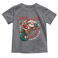 Have A Lazy Christmas Toddler T Shirt Cute Xmas Sloth - Wonder Print Shop