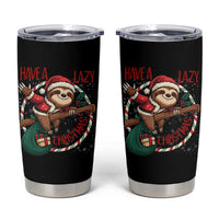 Have A Lazy Christmas Tumbler Cup Cute Xmas Sloth