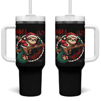 Have A Lazy Christmas Tumbler With Handle Cute Xmas Sloth