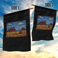 Starry Night Desert Monument Valley Garden Flag Hogan Home Oil Painting Graphic