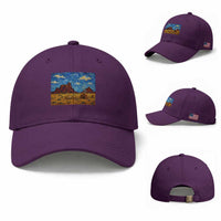 Starry Night Desert Monument Valley Baseball Cap Hogan Home Oil Painting Graphic