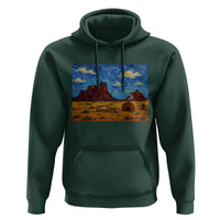 Starry Night Desert Monument Valley Hoodie Hogan Home Oil Painting Graphic