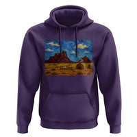 Starry Night Desert Monument Valley Hoodie Hogan Home Oil Painting Graphic