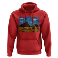 Starry Night Desert Monument Valley Hoodie Hogan Home Oil Painting Graphic