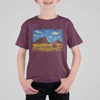 Starry Night Desert Monument Valley T Shirt For Kid Hogan Home Oil Painting Graphic