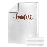 Rustic Hogan Home Typography Throw Blanket Native American Heritage Pride