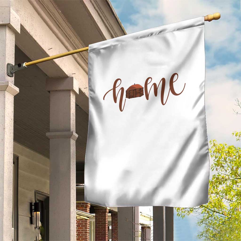 Rustic Hogan Home Typography Garden Flag Native American Heritage Pride