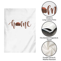 Rustic Hogan Home Typography Garden Flag Native American Heritage Pride
