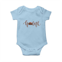 Rustic Hogan Home Typography Baby Onesie Native American Heritage Pride