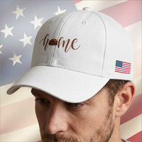 Rustic Hogan Home Typography Baseball Cap Native American Heritage Pride