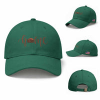 Rustic Hogan Home Typography Baseball Cap Native American Heritage Pride
