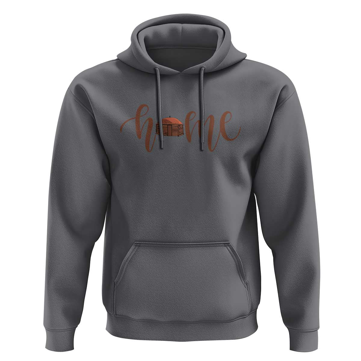 Rustic Hogan Home Typography Hoodie Native American Heritage Pride