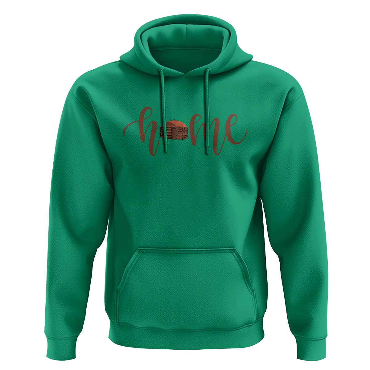 Rustic Hogan Home Typography Hoodie Native American Heritage Pride
