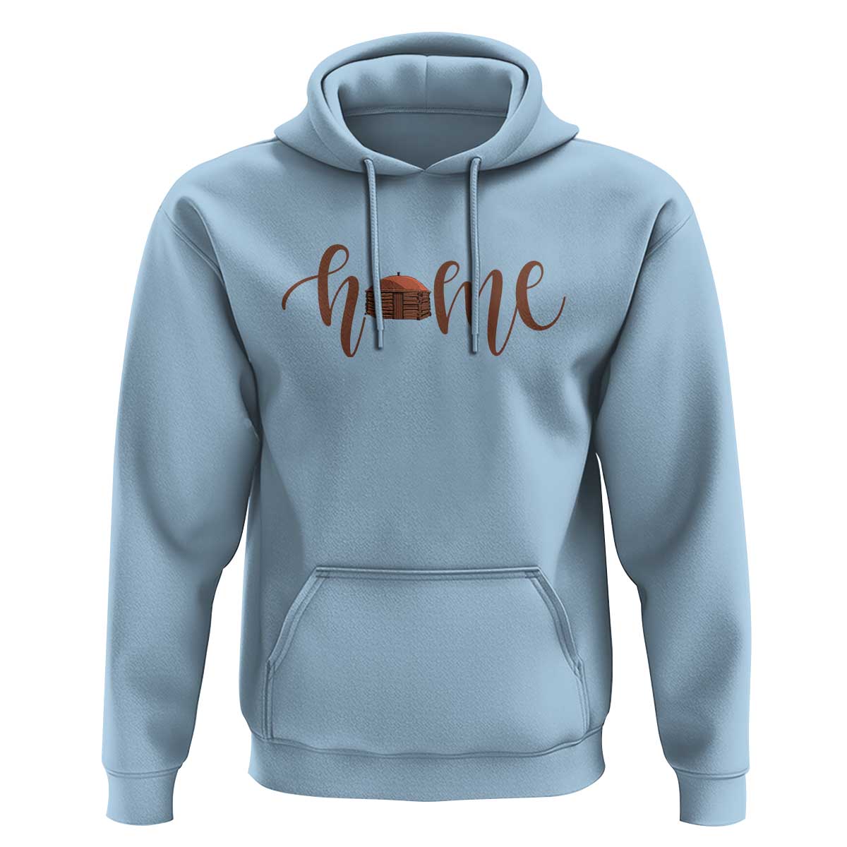 Rustic Hogan Home Typography Hoodie Native American Heritage Pride