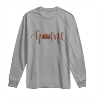 Rustic Hogan Home Typography Long Sleeve Shirt Native American Heritage Pride