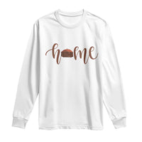 Rustic Hogan Home Typography Long Sleeve Shirt Native American Heritage Pride