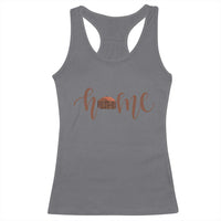 Rustic Hogan Home Typography Racerback Tank Top Native American Heritage Pride