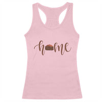 Rustic Hogan Home Typography Racerback Tank Top Native American Heritage Pride