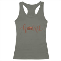 Rustic Hogan Home Typography Racerback Tank Top Native American Heritage Pride
