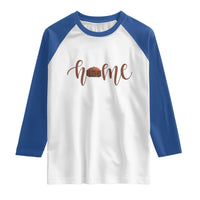 Rustic Hogan Home Typography Raglan Shirt Native American Heritage Pride
