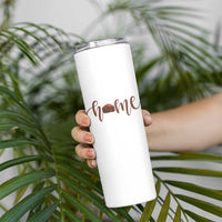 Rustic Hogan Home Typography Skinny Tumbler Native American Heritage Pride