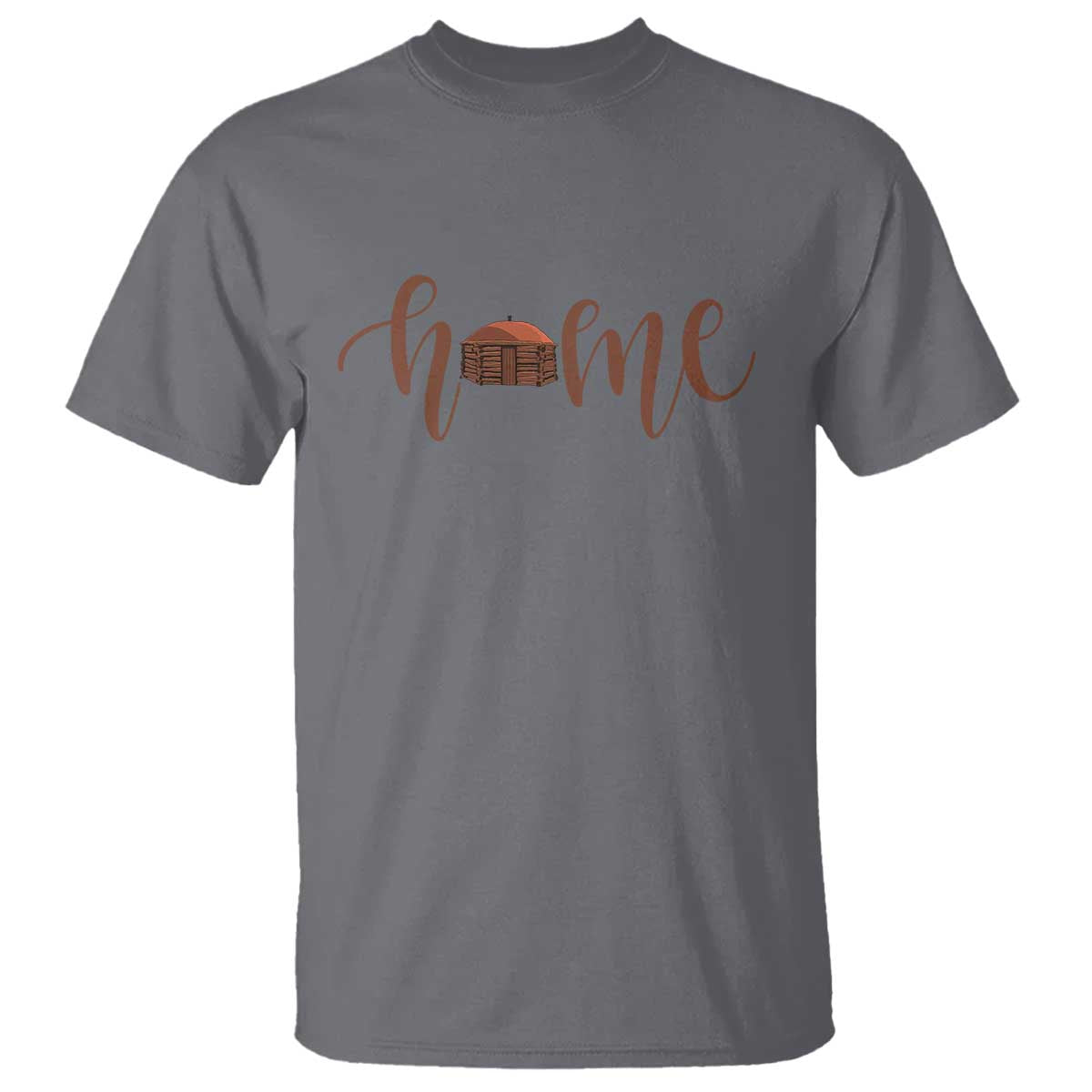 Rustic Hogan Home Typography T Shirt Native American Heritage Pride