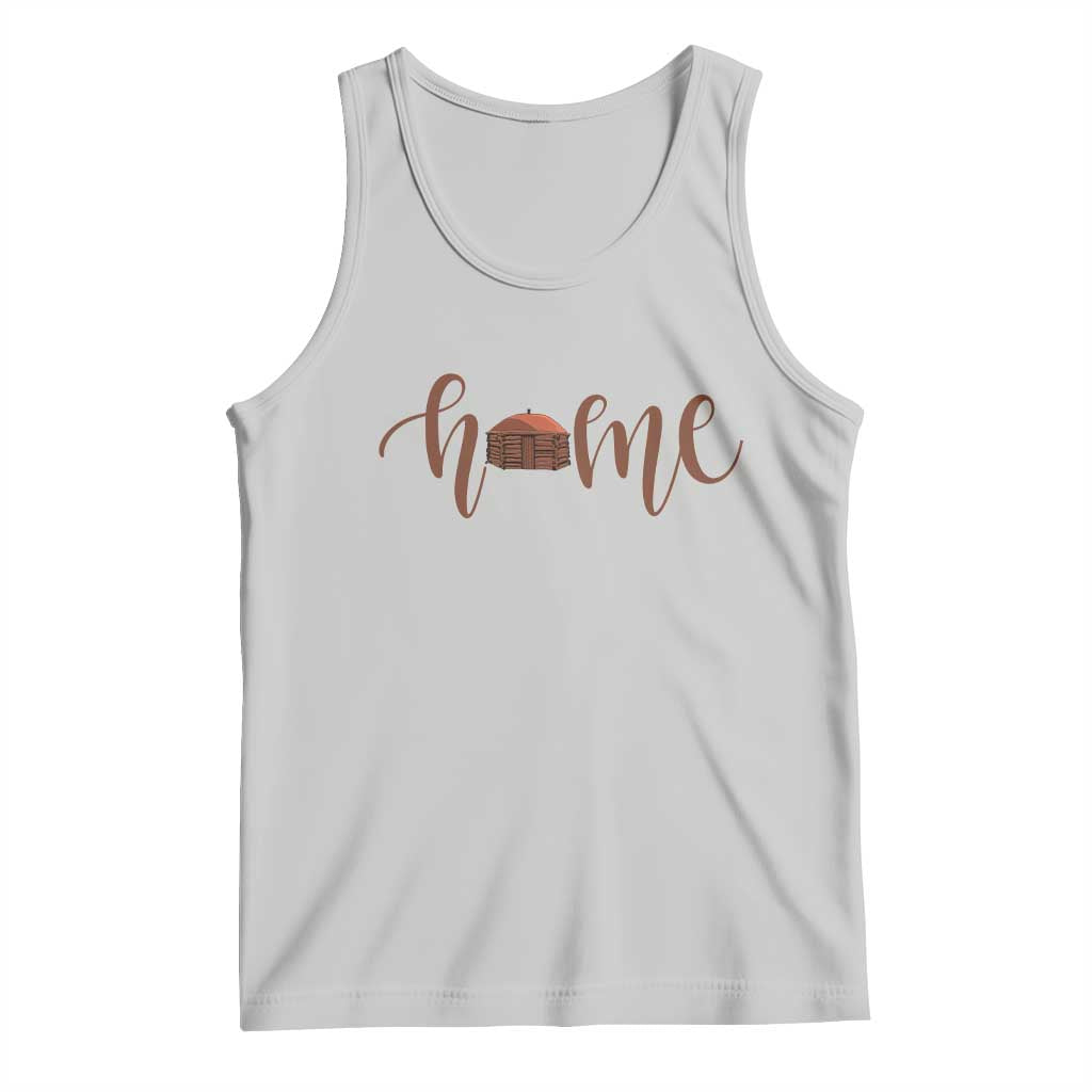 Rustic Hogan Home Typography Tank Top Native American Heritage Pride