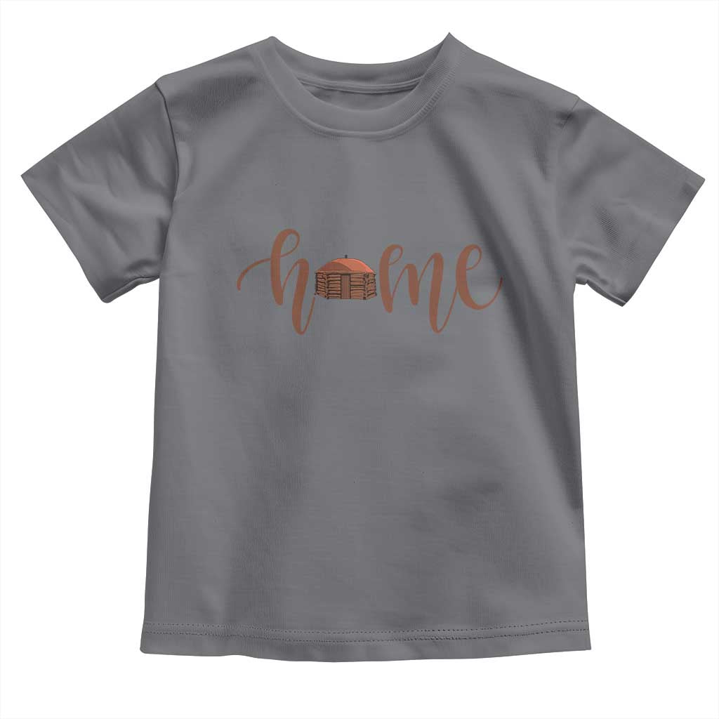 Rustic Hogan Home Typography Toddler T Shirt Native American Heritage Pride