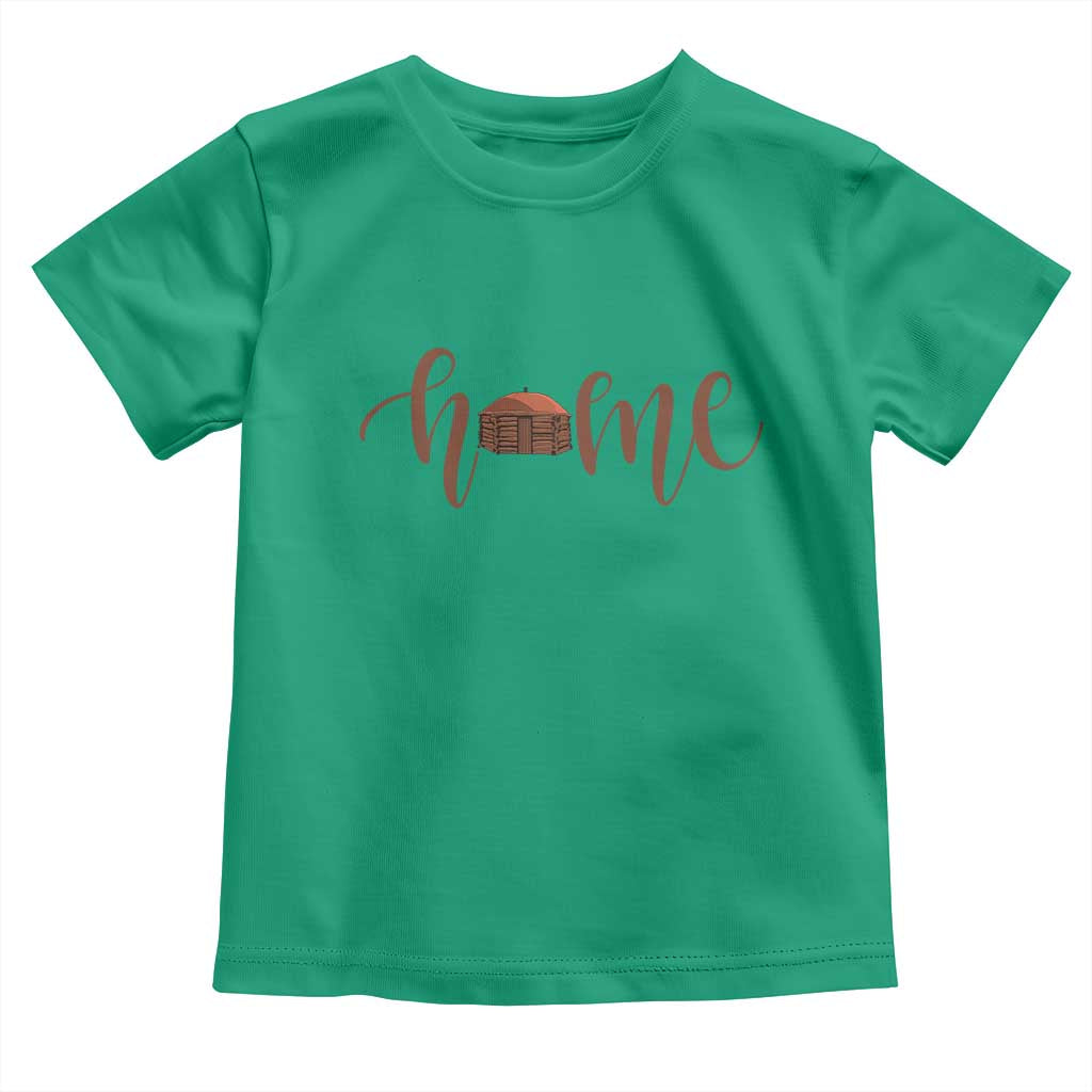 Rustic Hogan Home Typography Toddler T Shirt Native American Heritage Pride