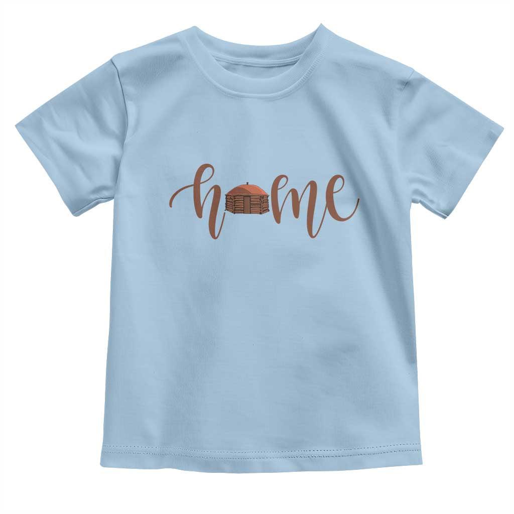 Rustic Hogan Home Typography Toddler T Shirt Native American Heritage Pride