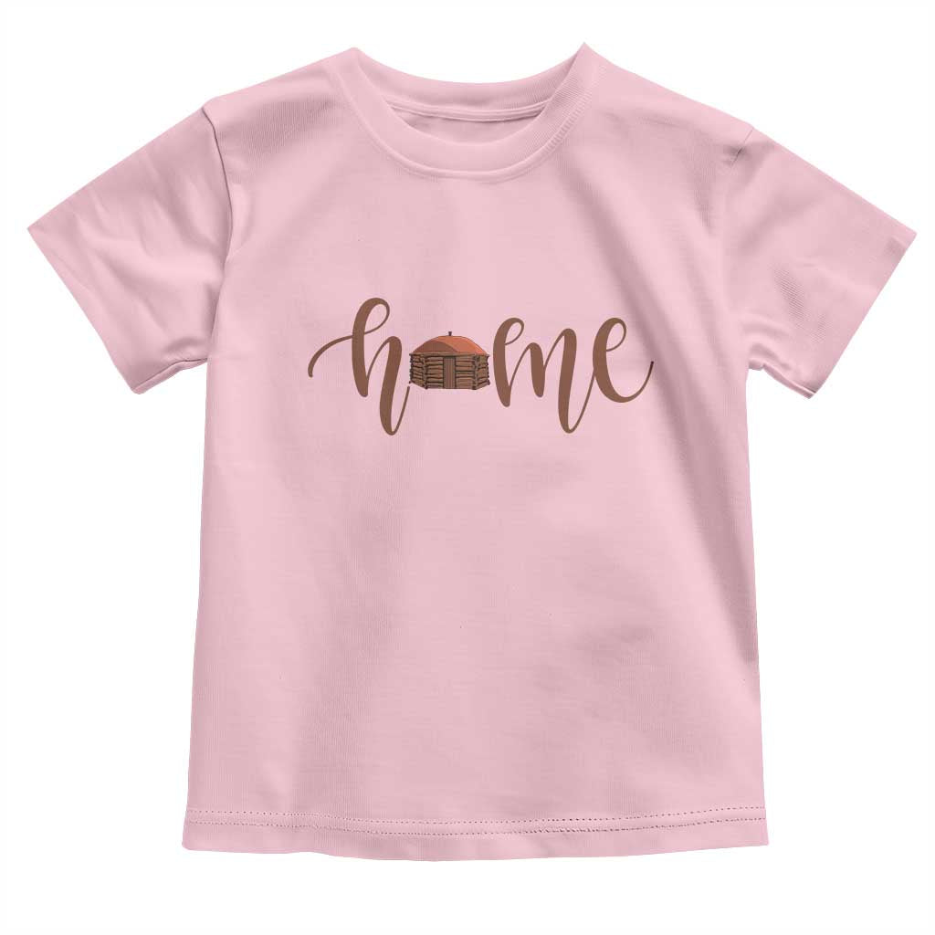 Rustic Hogan Home Typography Toddler T Shirt Native American Heritage Pride